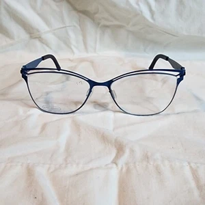 OVVO Optics 3705 Slate Blue Handmade Titanium Eyeglass Frame - Picture 1 of 4