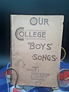 RARE antique book 1887 COLLEGE BOYS SONG songbook Sheet music 1800s Furniss - Picture 1 of 15