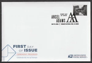 US 5854l Ansel Adams Mirror Lake Yosemite Park CA Ceremony Program FDC 2024 - Picture 1 of 3