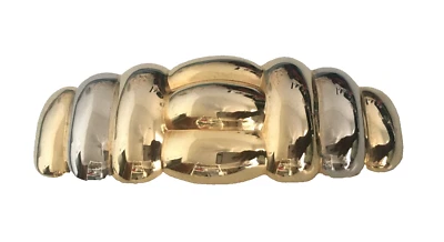 20 世纪 80 年代复古金属皮带扣银色金色 4 英寸 X 2.5 — 第 1/4 张图片