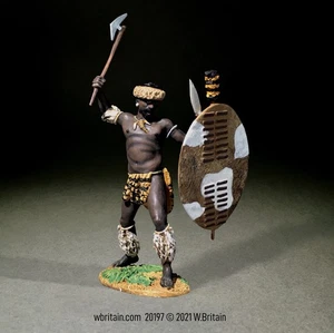 W.Britain 20197 Zulu Attacking with Axe (Britains) - Picture 1 of 2