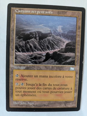 French Winding Canyons Weatherlight MTG Played Free shipping with tracking - Image 1 of 2
