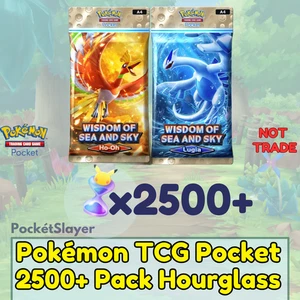 Pokemon TCG Pocket Trading Card Game with 2500+ Pack Hourglass HG - Picture 1 of 3
