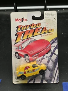 1996 Maisto Turbo Tread VOLKSWAGEN NR1060 VAN Yellow 1/64 Diecast - Picture 1 of 2