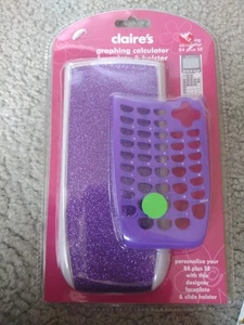 84 Plus SE Designer FACEPLATE Purple & SLIDE HOLSTER - Picture 1 of 4