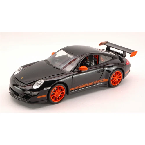 PORSCHE 911 (997) GT 3 RS 2006 BLACK 1 24 Welly Auto Stradali Modellino Nuovo