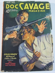 Doc Savage v. 8 #1, Sept. 1936 (Street & Smith) VG Final Walter Baumhofer Cover - Bild 1 von 7