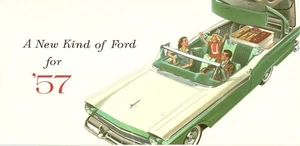 1957 Ford Skyliner Fairlane 500 Victoria Custom Wagons Deluxe Sales Brochure  - Picture 1 of 1