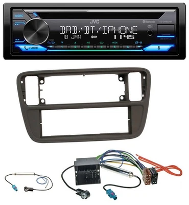JVC Bluetooth MP3 USB DAB CD Autoradio für Seat Mii Skoda CitiGo 2011-2016 schwa - Bild 1 von 4