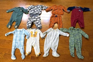 10 LOT 3-6mo BABY BOY ❤️ carters CAT JACK CLOUD KISS SWEATSHIRT onecies CLOTHING - Picture 1 of 12