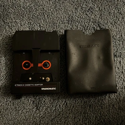 Adaptador de casete Sparkomatic 8 pistas SCA-10 con estuche deslizante - sin probar Foto 1 de 4
