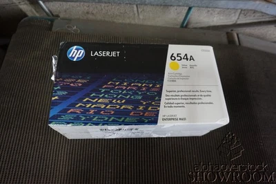 Nuevo tóner amarillo 654A LaserJet M651 9I23H2Ba caja sellada original OEM HP CF332A Foto 1 de 4