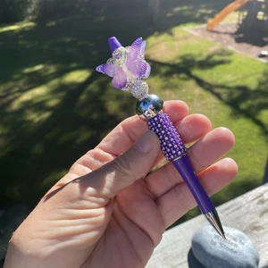¡¡Bolígrafos bling con cuentas personalizados!! Regalo inspirado en el lujo. Relleno de cesta. Diario. ¡Colecciona! - Imagen 1 de 8