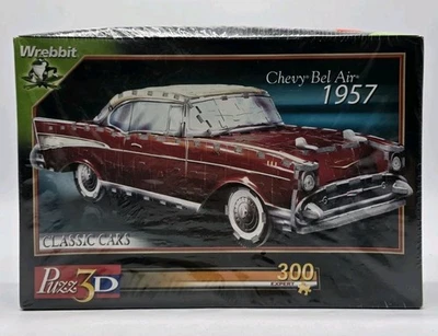Wrebbit Puzz 3D Classic Cars 1957 CHEVY BEL AIR 300 pcs Expert Puzzle New Sealed - Image 1 of 4