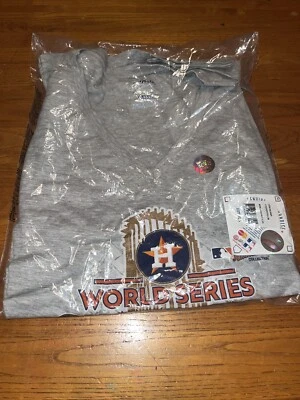Camiseta para mujer Houston Astros Majestic 2017 Campeones de la Serie Mundial Cuello en V Foto 1 de 4