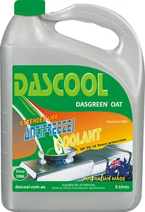 Refrigerante de motor verde vida extendida 5 litros para Ford Holden Toyota Honda DASCOOL® - Imagen 1 de 1