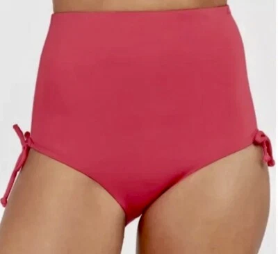 Pantalones cortos de natación SPANX rosa hibisco ajustable tiro alto para mujer S M L X 1X 2X Foto 1 de 4