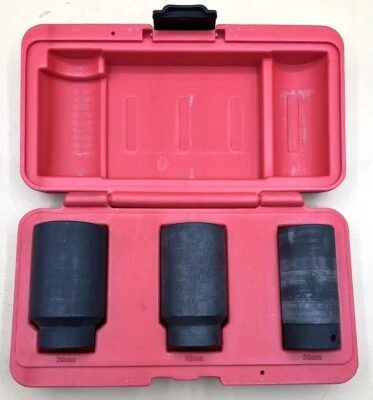 MAC TOOLS AS4549B 3-PC. 1/2" DRIVE AXLE NUT SOCKET SET - 12-PT. (MVP028528) - Image 1 of 3