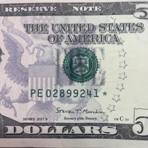 WOW. ⭐️ 2017A  FRN $5  DOLLAR STAR  NOTE  ⭐️ ( RICHMOND “E” )  ⭐️ Uncirculated - Picture 1 of 10
