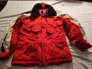 CB Sport Vintag Ski Jacket Red White And Black Size Small - Picture 1 of 9
