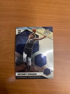 Anthony Edwards 2020-2021 Mosaic Base Rookie Card RC #201 Timberwolves