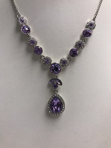 COLLANA CRISTALLO COLORE VIOLA $78 GIVENCHY 744 gn