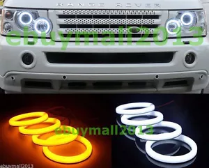 Switchback Amber Cotton Halo Ring Demon Devil Angel Eye For Range Rover L322 DRL - Picture 1 of 15