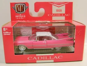 1959 '59 CADILLAC SERIES 62 PINK AUTO-SHOWS R69 M2 MACHINES DIECAST 2021 - Picture 1 of 2