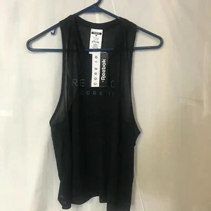 Reebok ACTIVChill Women's Workout Top Black-Size 2XS/XS/S/M/XL/2XL - Picture 1 of 3