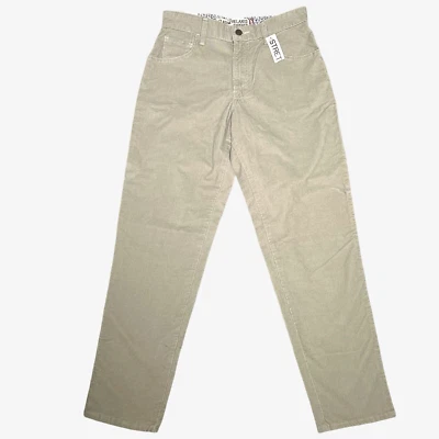 Pantalones de pana para mujer Levi's 550 talla 8 beige pierna cónica relajada 2004 Y2K nuevos con etiquetas Foto 1 de 4