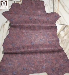 LEDER TIP 38561-MC, Lederreste, 1 Lederhaut 0,6mm, malvefarben bedruckt - Picture 1 of 1