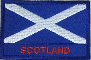 Flag of SCOTLAND Patch Embroidered IRON ON or SEWN NEW - Picture 1 of 1