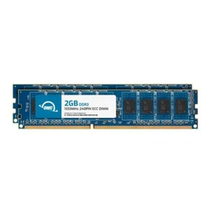 OWC 4GB (2x2GB) DDR3L 1333MHz 1Rx8 ECC Unbuffered UDIMM 240pin Memory RAM - Picture 1 of 7