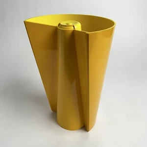 Enzo Mari Pago-Pago Vase Italy Vintage Yellow Mid Century Modern Signed - Picture 1 of 12