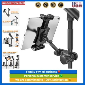 Versatile Mic Stand Tablet Holder - Perfect for Live Performance & Music Display - Picture 1 of 9