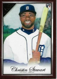 2019 Topps Gallery "Wood Canvas" Christin Stewart  RC #80