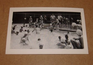 9 giugno 1963 Oakdale Camp Pool Freeport Illinois cartolina IL - Foto 1 di 2