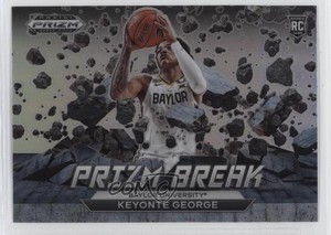 2023-24 Panini Prizm Draft Picks Break Silver Keyonte George #13 Rookie RC