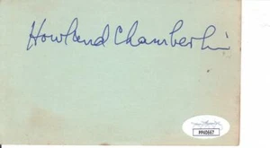 HOWLAND CHAMBERLIN signierte 3x5 Karteikarte Schauspieler/Kramer vs Kramer JSA PP40667 - Bild 1 von 1