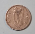 Ireland 6 Pence Copper Nickel 1942 Coin Irish Harp Wolfhound Dog Eire six d