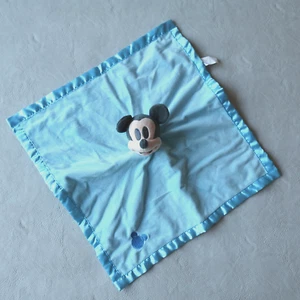 Mickey Mouse Lovey Security Blanket Plush Baby Boy Blue Disney - Picture 1 of 9