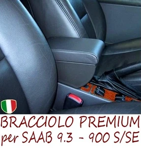 Bracciolo Premium per SAAB 9.3 - 900 S/SE - MADE IN ITALY-appoggiagomito-armrest - Imagen 1 de 2