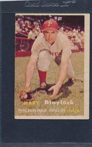 1957 Topps #224 Marv Blaylock Phillies VG 57T224-111115-1