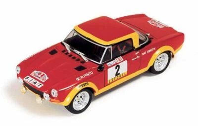 1/43 IXO RAC032 Fiat 124 Abarth 1974 Portugal Winners #2 Pinto & Bernacchini New - Image 1 of 4
