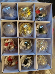 12x Quality Christmas Baubles, 6 Diffrent  Types These Are Really Nice  - Picture 1 of 9