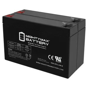 Mighty Max 6V 7AH Battery Replaces Kids Ride On Power Car Wheels - 2 Pack - Picture 1 of 6