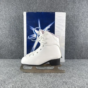 Jackson Ultima GS181 Youth 12J White Figure Skates Soft Fleece Lined Beginner - Picture 1 of 14