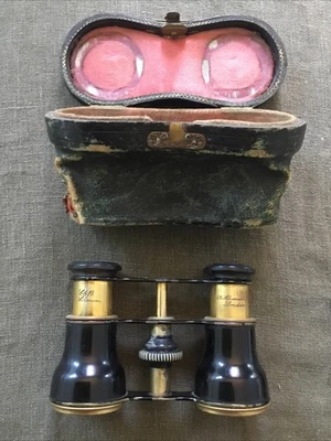 1860’s Opera Glasses In Case S & B Solomons Albemarle Street London - Image 1 of 4