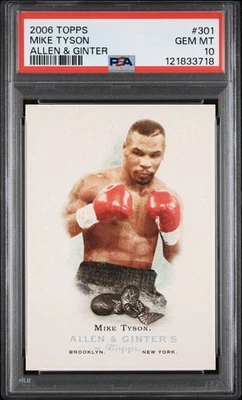 Mike Tyson PSA 10💎🔥💎2006 Topps Allen & Ginter #301 World Boxing Champion - Image 1 of 2