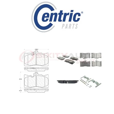 Centric Posi Quiet Metallic Brake Pads w Shims for 2006-2017 Lexus IS350 di Foto 1 de 4